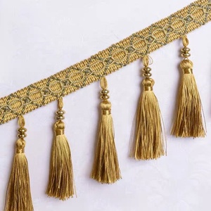 Chất Lượng Tốt Tùy Chỉnh Thực Hiện Bán Buôn Cắt Tỉa Trang Trí Rèm <span class=keywords><strong>Tassel</strong></span> <span class=keywords><strong>Fringe</strong></span> - Product Image 1