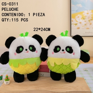 Peluche Panda giocattoli 22x24cm giocattolo elegante creativo ecofriilly Premium classico moderno - Product Image 1
