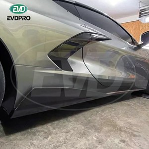 Pour <span class=keywords><strong>Chevrolet</strong></span> Corvete C8 2020-2022 Jupes latérales en fibre de carbone - Product Image 2