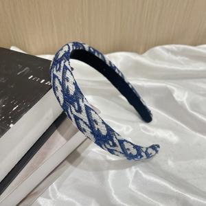 إكسسوار شعر نسائي بإسفنجة عالية ومنقوش بالزهور بتصميم كلاسيكي، طوق رأس ضاغط للشعر متعدد الاستخدامات للتنحيف وإبراز البياض - Product Image 4