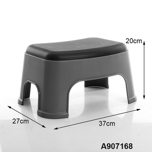 Sgabello per piedistallo portatile a scala singola da 300 libbre da 9.5 pollici in plastica a collo alto 1 passo sgabello per cucina bagno - Product Image 2
