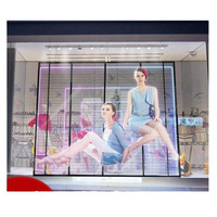 Écran publicitaire LED transparent haute définition couleur pour événements, affichage LED transparent pour la publicité sur verre