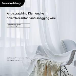 <span class=keywords><strong>Tende</strong></span> in Tulle Bianco su Misura in Stile Moderno <span class=keywords><strong>per</strong></span> Soggiorno Camera da Letto <span class=keywords><strong>Cucina</strong></span> <span class=keywords><strong>per</strong></span> Arredamento Mantovane - Product Image 6