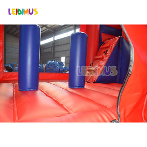 Château <span class=keywords><strong>Gonflable</strong></span> Commercial <span class=keywords><strong>Mario</strong></span> pour Enfants avec Toboggan, Combiné Maison de Rebond Bande Dessinée, avec Souffleur d'Air - Product Image 6