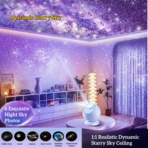Proyector de estrellas LED OHTC E25, luz nocturna Galaxy con temporizador para decoración de habitación de niños, cama, cuerpo ABS alimentado por batería - Product Image 2