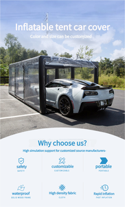 Usine NOUVEAU Air <span class=keywords><strong>Gonflable</strong></span> Couverture De Voiture Tente Pvc <span class=keywords><strong>Gonflable</strong></span> Couverture De Voiture Capsule Couverture De Voiture En Plein Air Résistant À La Grêle Tentes Gonflables - Product Image 2