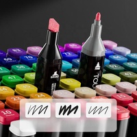 Stylo marqueur double pointe indélébile 100 couleurs Stylo graphique à base d'alcool inodore Ensemble scolaire