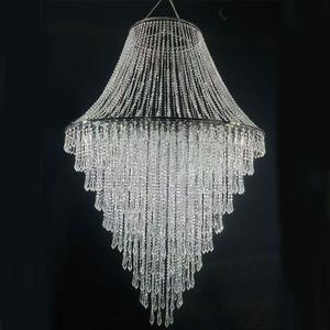 Lampadario di Lusso in Acrilico con Perline, Design Personalizzato <span class=keywords><strong>per</strong></span> Hotel, Villa, <span class=keywords><strong>Sala</strong></span> Banchetti, Centro Commerciale, Decorazioni <span class=keywords><strong>per</strong></span> Matrimoni - Product Image 2