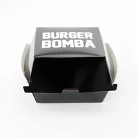 Boîte à hamburger imperméable et résistante à l'huile pour l'emballage et la distribution de la restauration rapide