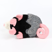 En stock, Nouveau produit transfrontalier : Peluche souris réaliste de grande taille avec rembourrage en polyester et coton PP, figurine animale de dessin animé