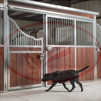Nouvelle Box à Chevaux Préfabriquée de Luxe, Robuste, à Montage Rapide, Abri Modulaire en Acier et Bambou, Utilisation Agricole/Équestre REEDS RS 076-E