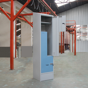 Tủ khóa hai ngăn thời trang hai người với khóa điện tử & kết hợp để lưu trữ quần áo của nhân viên - Product Image 5