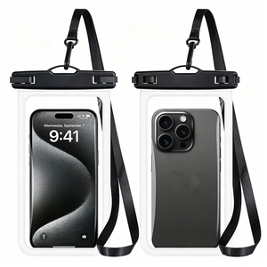 Bolsa Impermeable para Móvil IPX8 para Deportes al Aire Libre, Funda Transparente de PVC para Teléfono Celular con Cordón Ajustable para Buceo y Viajes a la Playa - Product Image 1