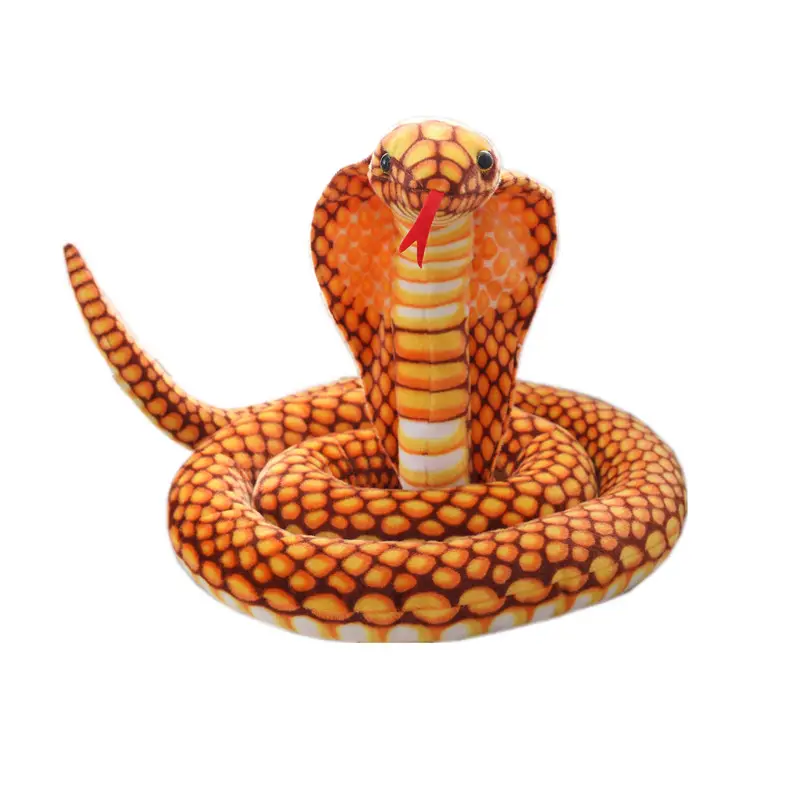 Kunden spezifisches emulation ales Schlangen-Stofftier-Wildtier spielzeug mit Squama-Haut