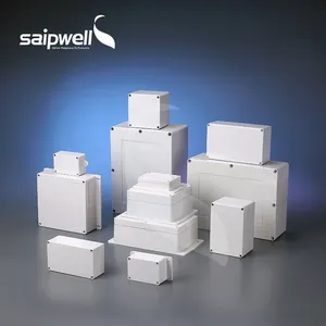 China proveedor de oro Saipwell IP65 caja de montaje en superficie de la caja eléctrica de caja de distribución de plástico con brida