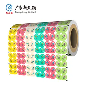 Custom Logo Pp Cup Afdichting Film Easy Peel Bubble Tea Plastic Cup Afdichting Folie Peelable Drankbekers Plastic Hoes