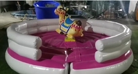 Simulateur de rodéo mécanique gonflable en plastique pour jeu d'arcade sportif et de défi, en anglais, 1 an