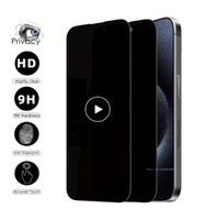 Lot de 2 Verres Trempés de Confidentialité pour iPhone 17 16 15 14 13 11 Pro 12 Mini XS Max X XR, Protection d'Écran Anti-Espion pour iPhone