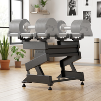 Haltères réglables en fonte de 45 kg avec système de verrouillage breveté, résistantes aux chutes, poignée confortable, pour exercices des bras, utilisation universelle