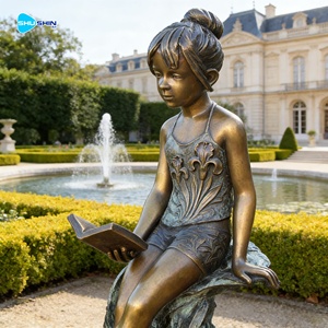 Estatua <span class=keywords><strong>de</strong></span> Bronce <span class=keywords><strong>de</strong></span> Niña a Tamaño Real, Decoración <span class=keywords><strong>de</strong></span> Jardín al Aire Libre, Escultura Infantil <span class=keywords><strong>de</strong></span> Fundición Antigua - Product Image 6