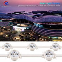 Source de lumière ponctuelle LED RGBW étanche pour extérieur, 35 mm, DC24V, pour enseignes publicitaires de bâtiments