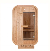 Sauna Kubus Uap Kering Listrik Spruce Outdoor Langsung dari Pabrik untuk 2 Orang, Penggunaan di Rumah, Spa Relaksasi, Ruang Sauna
