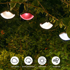 Lampe solaire murale à pince avec capteur intelligent, étanche IP65, pour décoration de jardin, tente de camping, marché nocturne, lumière d'ambiance - Product Image 5