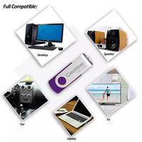 Memoria USB Ceamere C14 Giratoria de Metal, USB 2.0 y 3.0, 2GB, 4GB, 8GB, 16GB, 32GB, 64GB, 128GB, con Logotipo Personalizado