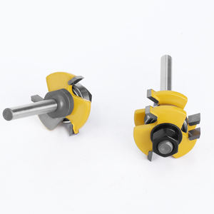 2 pièces, fraises à rainurer et à languettes de 1/4 po, stock de 3/4 po, 3 dents, <span class=keywords><strong>fraise</strong></span> à tenon en forme de T pour le bois, outils de travail du bois MC01018 - Product Image 6