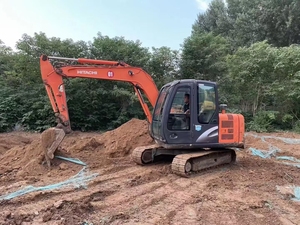 Excavatrice Hitachi ZX60 d'occasion de haute qualité, 6 tonnes, sur chenilles, importée du Japon, certifiée CE, avec accessoire de pincement et brise-roche - Product Image 4
