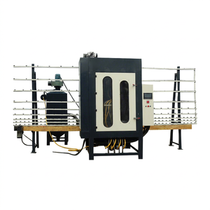 EWORLD Automatic Vertical Glass <b>Sandblasting</b> Machine with PLC Control Motor As Core Component - Product Image 1