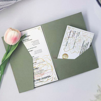 Enveloppe pliable personnalisée Huicai en papier couché mat avec impression de logo pour mariages et événements