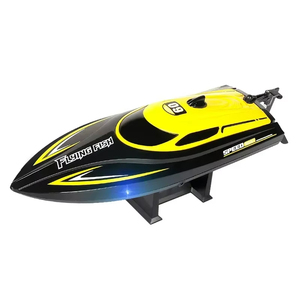 Bateau RC HJ812 2.4G 4CH étanche, bateau de course électrique haute vitesse 25 km/h avec lumière LED, jouets pour enfants pour lacs et piscines en plein air - Product Image 6