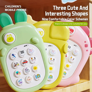Téléphone portable éducation précoce enfants dessin animé Simulation téléphone portable musique histoire téléphone jouet éducatif - Product Image 5