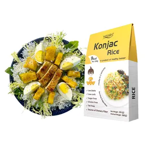 Wooslim Keto Dieta Arroz sin azúcar Konjac Glucomannan Konjak Fideos Konjac Arroz Shirataki