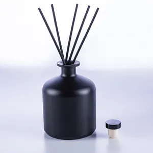 Large empty 500 ml fragrance glass reed diffuser bottle with stopper