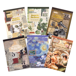 Simno 50 Fogli Vintage per Scrapbooking, Adesivi Estetici Washi per Collage Fai-da-Te - Product Image 1