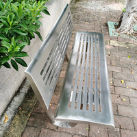 Table de chaise de parc de patio en métal banc jardin extérieur ensemble de meubles moderne simple cour de séissure banc extérieur