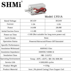 LY01A DC 12 В мини-Электрический цилиндр маленький умный дверной замок для шкафчика Экспресс-шкафчик системы безопасности - Product Image 6