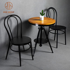 Silla de Metal de malla de acero <span class=keywords><strong>para</strong></span> restaurante, muebles de estilo Vintage con marco de hierro <span class=keywords><strong>para</strong></span> jardín, barbacoa, mesa de comedor y Patio - Product Image 1