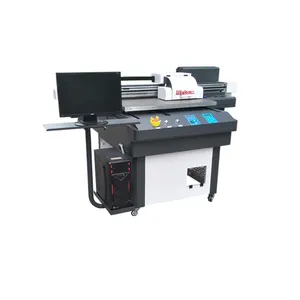 เครื่องพิมพ์บัตรเทรดดิ้งเครื่องพิมพ์ UV สามหัวพิมพ์ Tx800ใช้งานง่าย