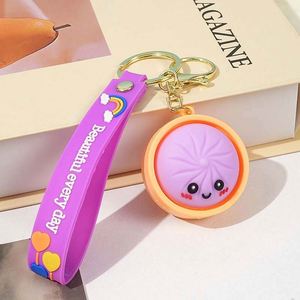 Mini Colorful Dumpling Keychain Squishy Sensory Squeeze Toy for Bag Pendant Hanging Accessories Stress Relief <b>Keyring</b> Toys - Product Image 5
