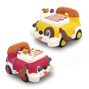 Perro personalizado al por mayor educación de la primera infancia juguetes de aprendizaje niños jugando música eléctrica teléfono móvil de plástico de juguete para niños - Product Image 1