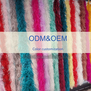 Окрашенная красная 1-слойная Рождественская гирлянда, шлейф для карнавальной вечеринки, шарф для рукоделия, длинное платье из страусиных перьев для женщин, распродажа - Product Image 6