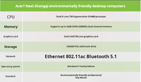 Voor Acer Trumpchi X4270 24 Nieuwe 14e Generatie I5-14400 Desktop Computer Mainframe