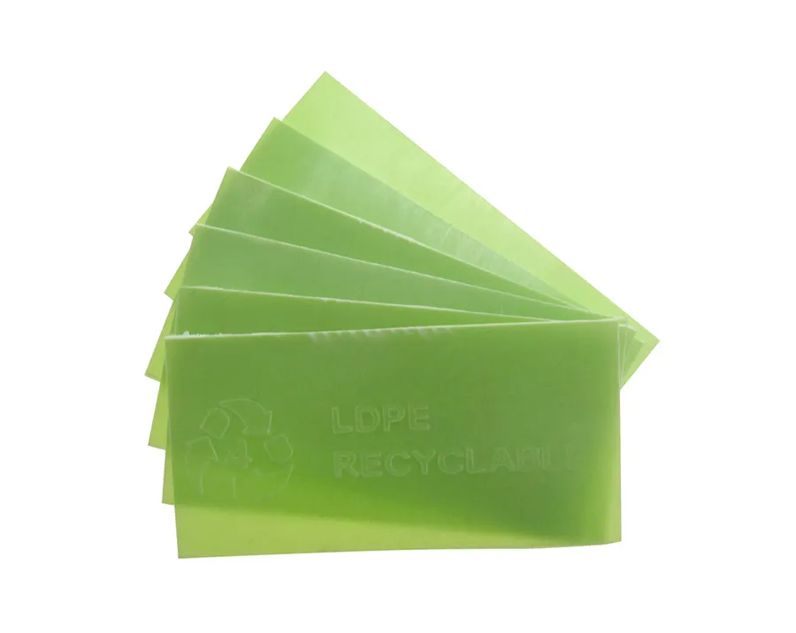 Stiker anti jamur, kualitas bagus 5x2.5cm stiker anti jamur LDPE chip hijau dapat didaur ulang chip anti cetakan untuk sepatu asli pabrik Cina harga rendah