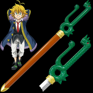 Popolare Spada Katana di Meliodas dall'Anime I Sette Peccati Capitali, Accessorio per Cosplay, per Collezione e Decorazione - Product Image 1