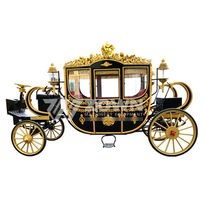 2026 Carrosse Royal Électrique Sans Chevaux à 4 Roues, Véhicule de Mariage et de Visite Touristique avec 2 à 4 Places - Product Image 4