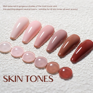 Smalto Gel Kudan alla Moda Semi-Permanente 24 Tonalità Smalto Gel UV Naturale a Basso Odore ad Asciugatura Rapida - Product Image 5
