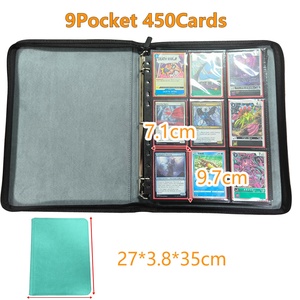 Torson Single-Sleeve 450CADs Yugioh Pokmon TCG impermeable PU cuero Trading Photo <span class=keywords><strong>Album</strong></span> 9-Pocket Card Binder para Trading Paper - Product Image 3